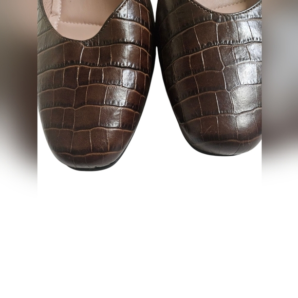 Beautifeel Brown Croc-Embossed Women's Shoes Size EU-38 US-7.5 OR 8.5 - Picture 2 of 8